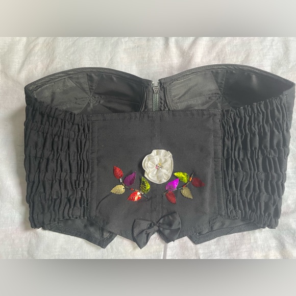 Vintage Corset with Flower Embellishments - Picture 6 of 13